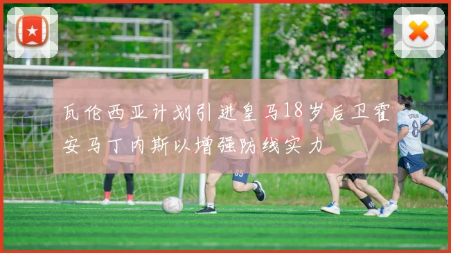瓦伦西亚计划引进皇马18岁后卫霍安马丁内斯以增强防线实力